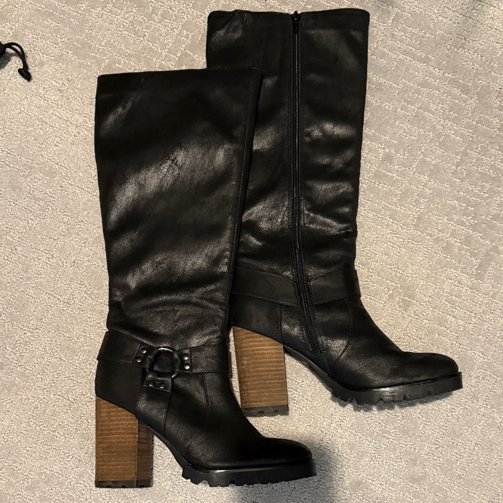 Carlos by Carlos Santana Black Heeled Boots
